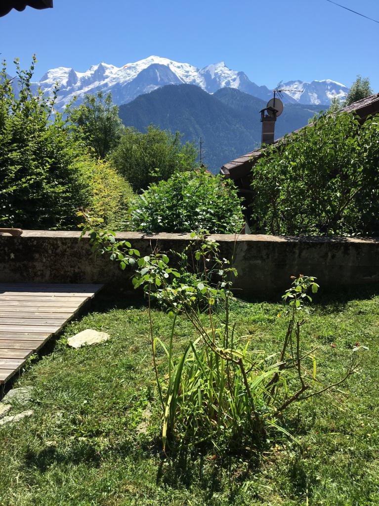 Jardin face au Mont Blanc